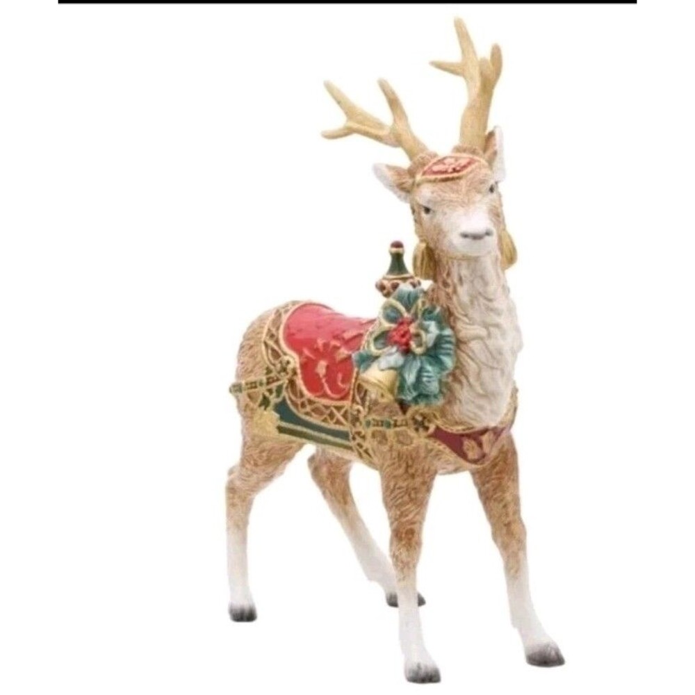 Fitz & FloydFitz & Floyd Noel Holiday Grand Deer Figurine, Factory Sealed